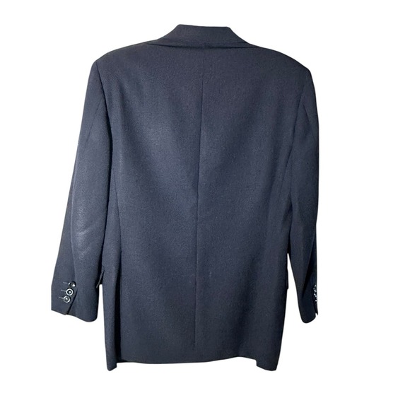 Canali 100% Wool Blazer Mens 46 US 36 (Measures As 40) Blue Italian Vintage A3-4 - Picture 3 of 13